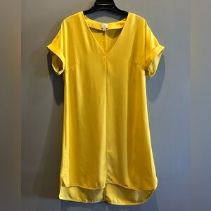 Yellow V-Neck Women's dress/tunic